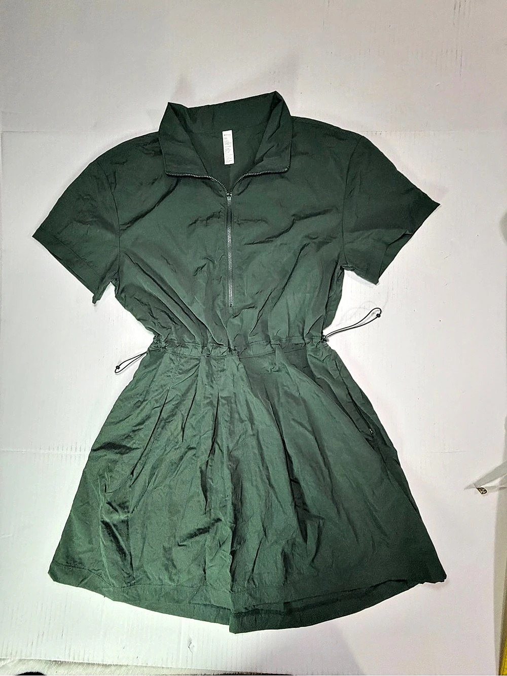 Zella Travel Lite Romper Green Mini Dress